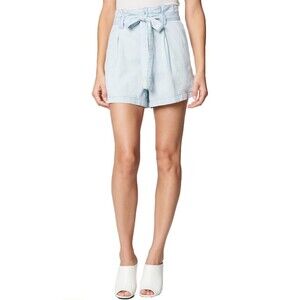 NWT BLANKNYC Women’s Light Wash Paperbag Shorts Size 31 100% Cotton Summer